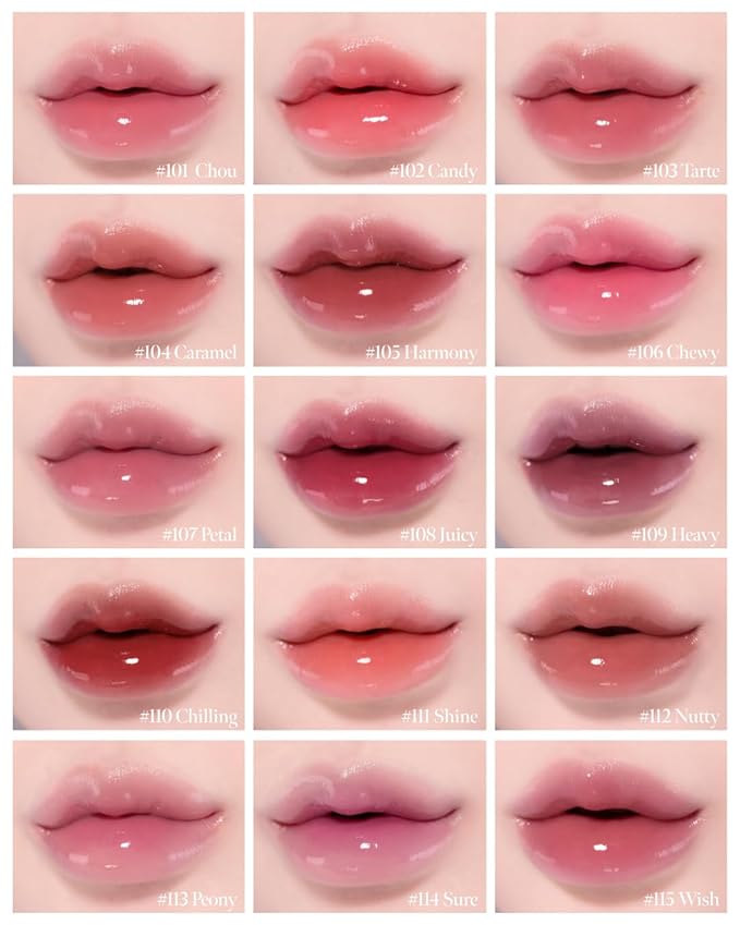 CORLAHAZE Glow Lock Jelly Tint 109 Heavy 4g, Hydrating Jelly Glow Lip Stain, High-Shine, Long-Lasting Color Moisturizing Lip Enhancer with Rosehip Oil, Collectible Lock-Shaped Design, Korean Makeup