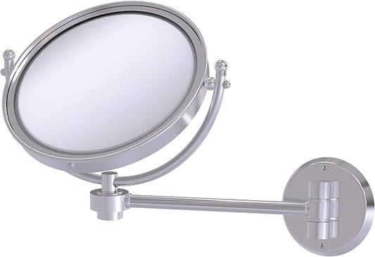 Allied Brass WM-5/4X-SHB 8 Inch Wall Mounted Make-Up Mirror 4X Magnification, Shaded Beige