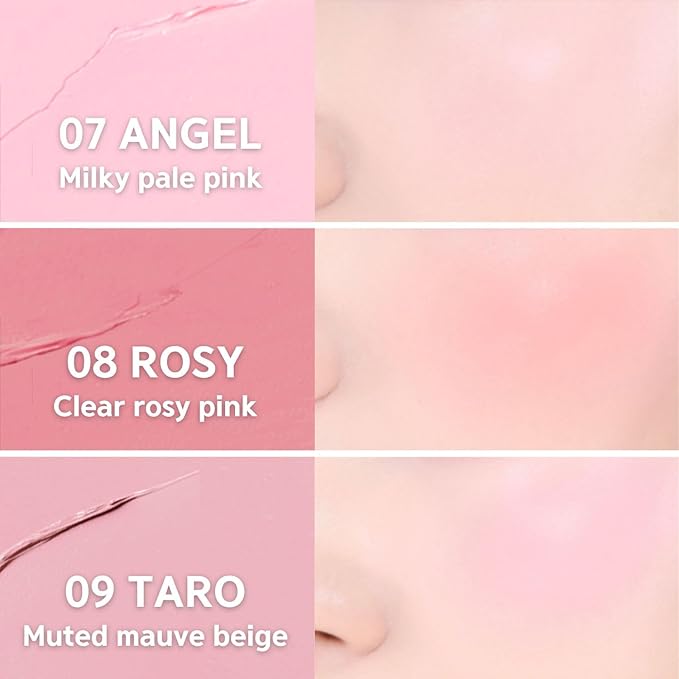 BBIA Ready To Wear Downy Cheek Cream Blush - Creamy Blendable & Buildable Blush Dewy Texture & Matte Finish High Pigment Longlasting Lightweight Natural Face Makeup (12 DOWNY BLOOM)