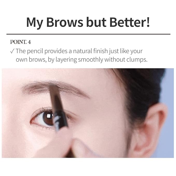 ETUDE Drawing Eye Brow - Gray Brown | Long-Lasting Eyebrow Pencil for Soft Textured Natural Daily Look Eyebrow, Korean Makeup, Kbeauty, Perfect for Gift
