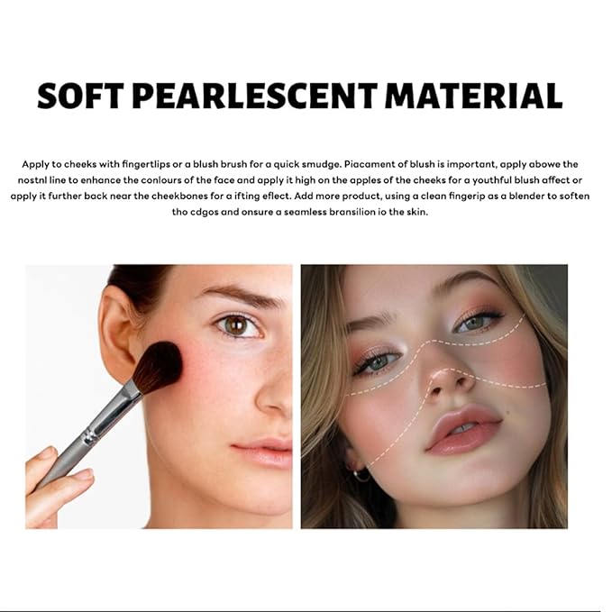 Classic Color Marbleized Blush Highlighting Face Power Blush Gifts for Women Long Lasting Glowing, Smooth, Blendable Fit For All Skin Tones,0.12 Oz-01