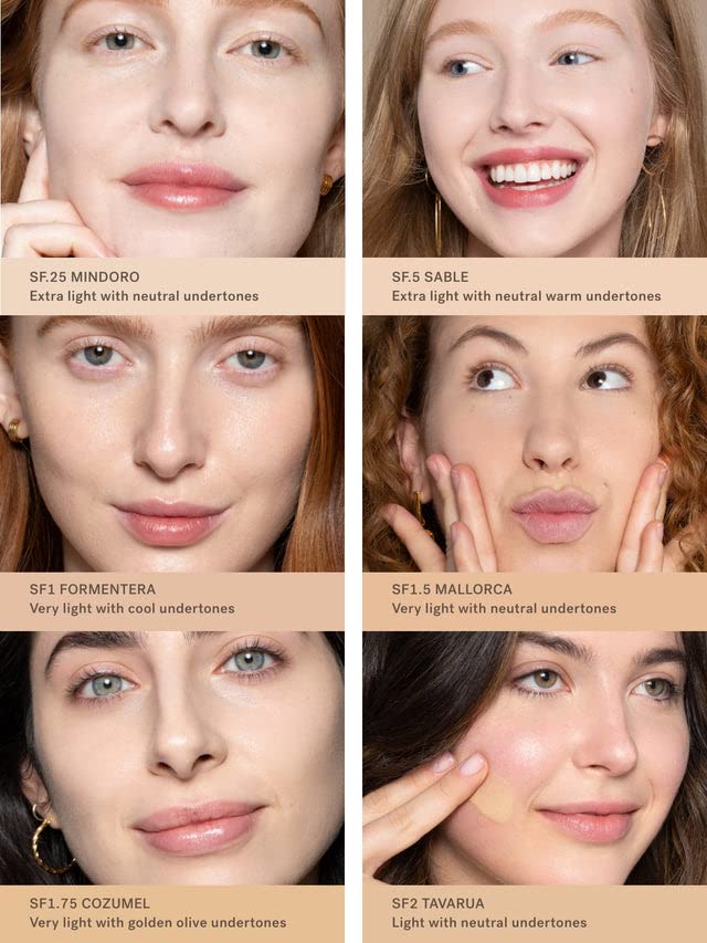 ILIA - True Skin Serum Foundation | Non-comedogenic, Cruelty-Free, Vegan, Weightless Feel, Buildable Coverage, Safe For Sensitive Skin (Formentera SF1)