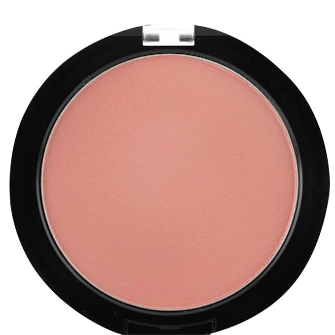 Palladio Matte Blush, Brushes onto Cheeks Smoothly, Soft Matte Look and Even Finish, Flawless Velvety Coverage, Effortless Blending Makeup, Flatters the Face, Convenient Compact, Peach Ice