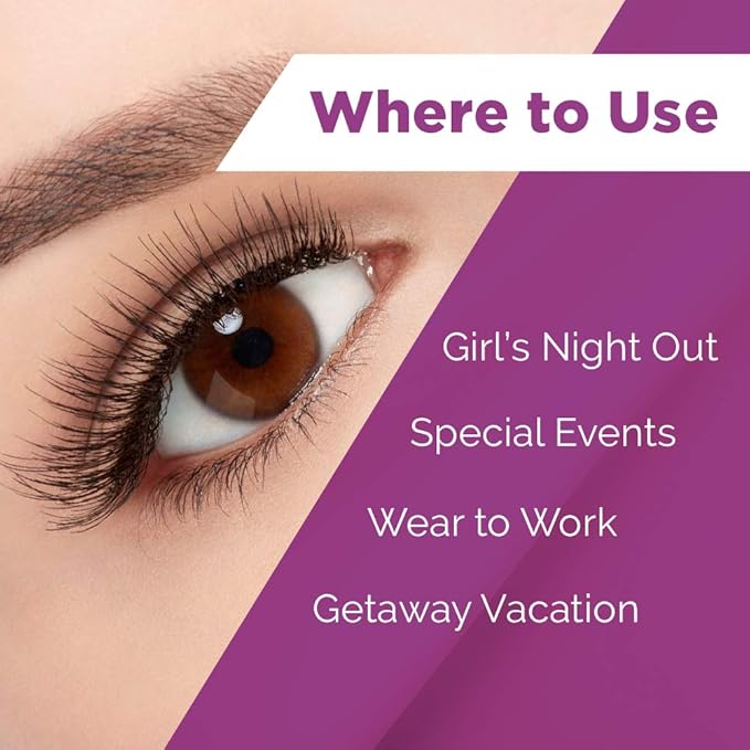 Ardell False Eyelashes Double Up 203 Black - Natural Look, Strip Lashes for Bold Eye Makeup - 4 Pack