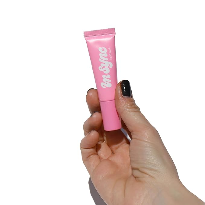 Half Caked In Sync Liquid Blush - Pigmented, Long-Lasting, Multi-Use Liquid Color - Lightweight, Natural Finish - Fragrance-Free, Clean, Vegan & Cruelty-Free, 15ml (Maybe Baby)