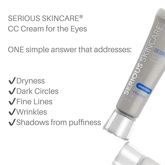 Serious Skincare CC Cream Eye Correct & Conceal Beauty Treatment, 0.5 Ounce