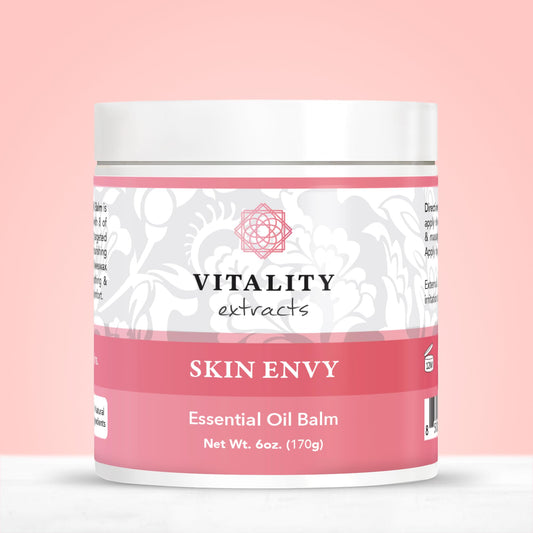 Vitality Extracts Skin Envy Essential Oil Balm - 6oz, Moisturizer, Beeswax, Vitamin A, Skin Care, All Natural, Coconut Oil