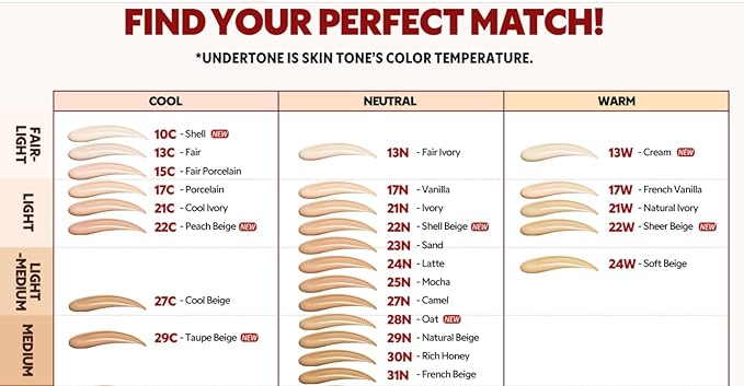 TIRTIR Mask Fit Red Cushion Foundation | Full coverage, Weightless, Skin fit, Satin Glow Finish, Korean Makeup, beauty, Tattoo cover up, Buildable (#40N Cinnamon, 0.63 Fl Oz)