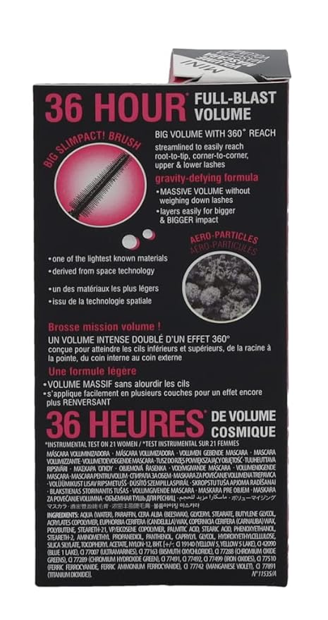 Benefit BADgal Bang Volumizing Mascara Mini Black, 0.14 Ounce