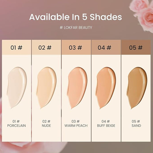 Airbrush Foundation Set with Soft Makeup Brush, [Light Weight], [Long Lasting], [Anti-aging Ingredient], [Oil Control Formula], Full Coverage Foundation for All Skin Type, 05# Sand
