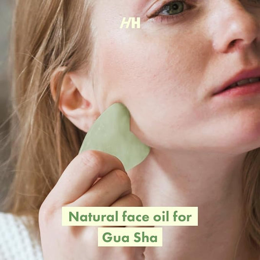 Handmade Heroes 100% Natural Sugarcane Squalane Oil - Gua Sha Facial Moisturizer for Tightening and Wrinkles for an Even Skin Tone and Neck Lift, Neck & Décolleté Oil