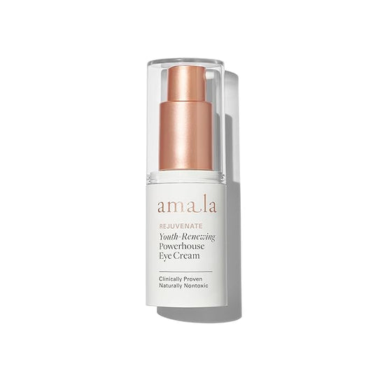 Amala Youth-Renewing Powerhouse Eye Cream - Anti-Aging Cream that Targets Dark Circles, Puffiness and Under Eye Bags with French Pine Extract, Moth Bean Retinol-Alternative and Cupuacu Butter (15ml)