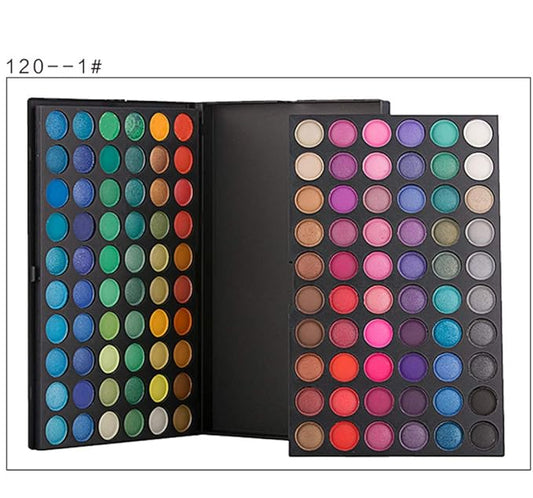 120 Color Pro 5 Kind Fashion Eyeshadow Palette Shimmer Eye Shadow Makeup Set (120-01)