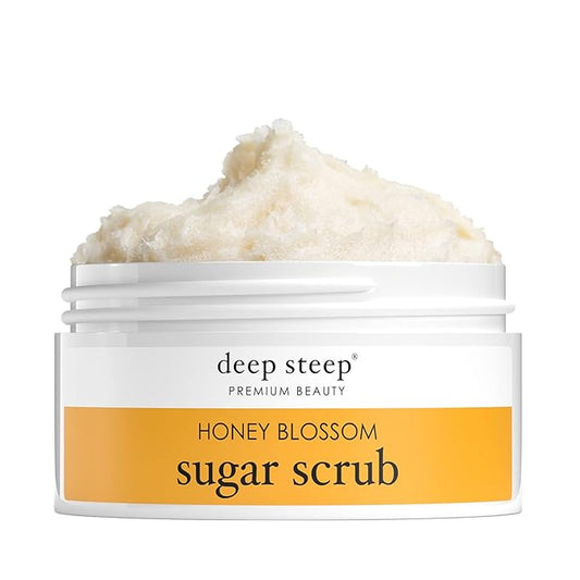 Deep Steep Sugar Scrub, 8oz (Honey Blossom)