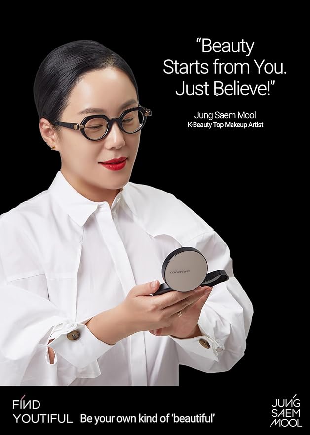 [JUNGSAEMMOOL OFFICIAL] Essential Skin Nuder Cushion (Medium) | Refill Included | Natural Finish | Buildable Coverage | Makeup Artist Brand | Cream Foundation