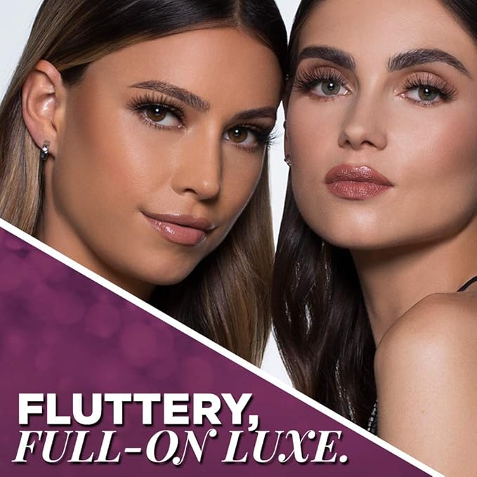 Ardell False Eyelashes Double Up 113 - Reusable Dramatic Volume Lashes, Eye Makeup Beauty Enhancement, 4 Pack