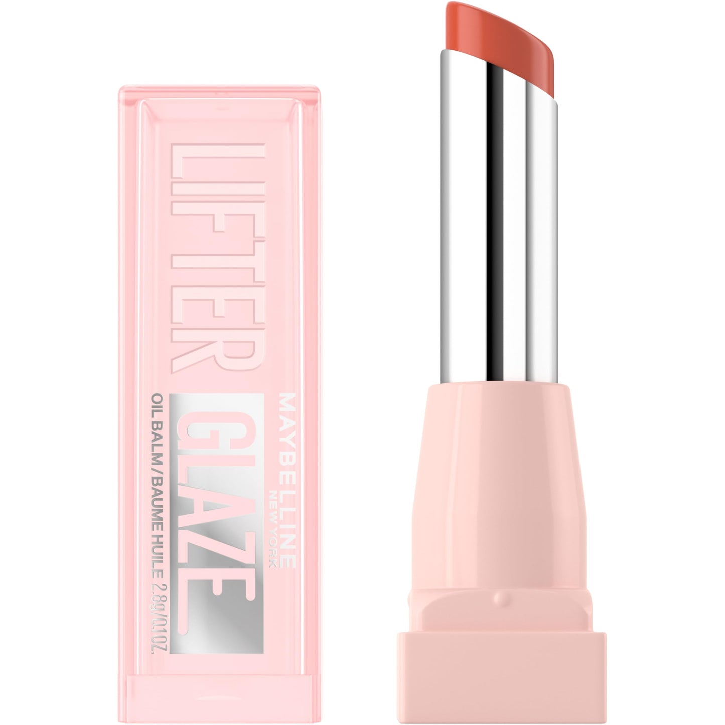 Maybelline Lifter Glaze Oil Balm with Hyaluronic Acid and Hydrating Oil Blend, Lip Balm with 24HRs of Smooth, Moisturizing Shine, Caramel Glow (Sheer Light Brown Nude)