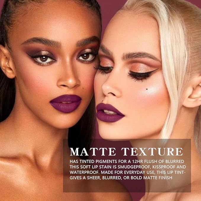 6-Color Velvet Matte Lipstick Balm-in-Pencil for Lips Makeup, Ultra Hydrating, Long-Lasting High lmpact Color Soft Finish, Waterproof Moisturized Lips