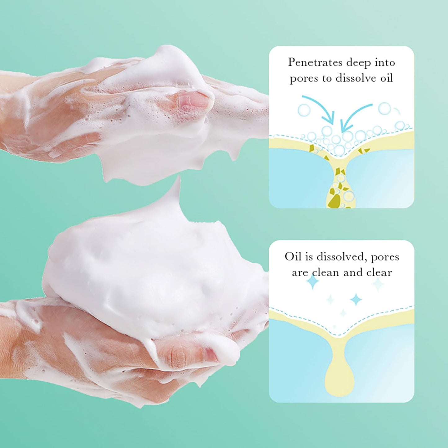 BIOAQUA Salicylic Acid Acne Marks Removal Deep Foam Cleanser Shrink Pores Soothing Oil Control 100g / 3.52fl.oz