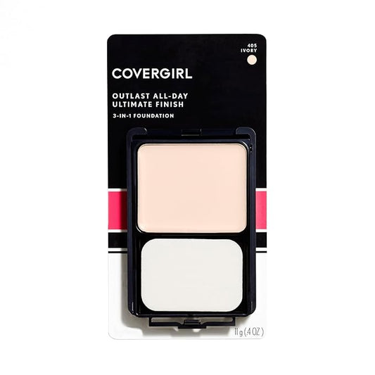 COVERGIRL Outlast All-Day Ultimate Finish Foundation, Ivory, 0.4 Ounce (Pack of 1)