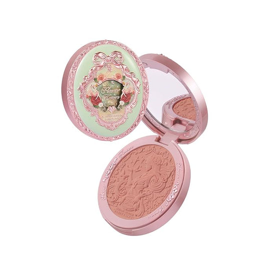 Flower Knows Swan Ballet Embossed Blush,Taupe Matte Finish,Buildable & Blendable Powder Blush for cheeks,Natural Flush for All Skin Tones(05 Valley Lily,5g)