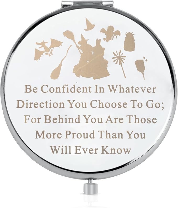 LQRI Witch Musical Makeup Mirror WitchInspired Gift Musical Lover Pocket Mirror