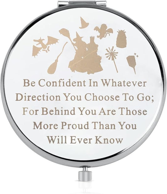 LQRI Witch Musical Makeup Mirror WitchInspired Gift Musical Lover Pocket Mirror