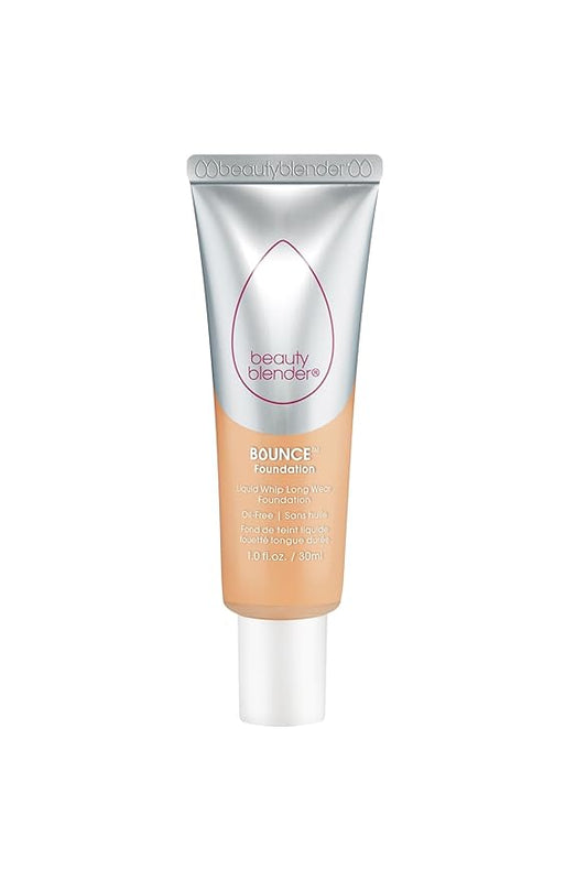 Beautyblender Bounce Liquid Whip Long Wear Foundation, Full Coverage Natural Matte Makeup Foundation, Oil Free 24 Hour Wear, 2.50 N Med Nude Version 2.0