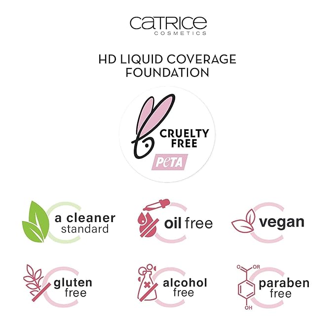 Catrice | HD Liquid Coverage Foundation | High & Natural Coverage | Vegan & Cruelty Free (025 | Warm Oat)