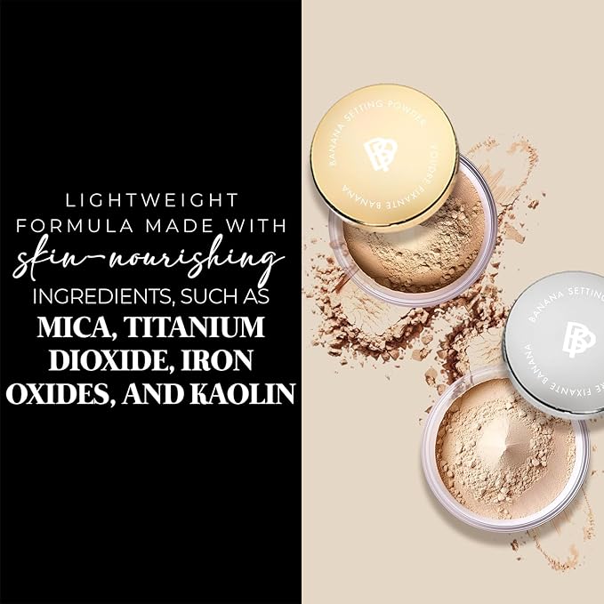 Bellapierre XL Banana Setting Powder | Lightweight Color-Correcting Powder with All Day Makeup Protection | Eliminates Blotchiness and Dark Under-Eye Circles | Talc-Free | Matte Tint - Original - 1 Oz