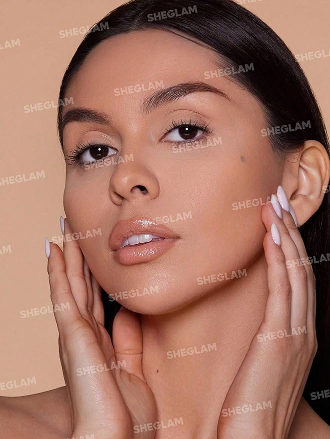 SHEGLAM SKin-Focus Full Coverage Powder Foundation Oil-Control Lightweight Face Pressed Powder Makeup-Sand