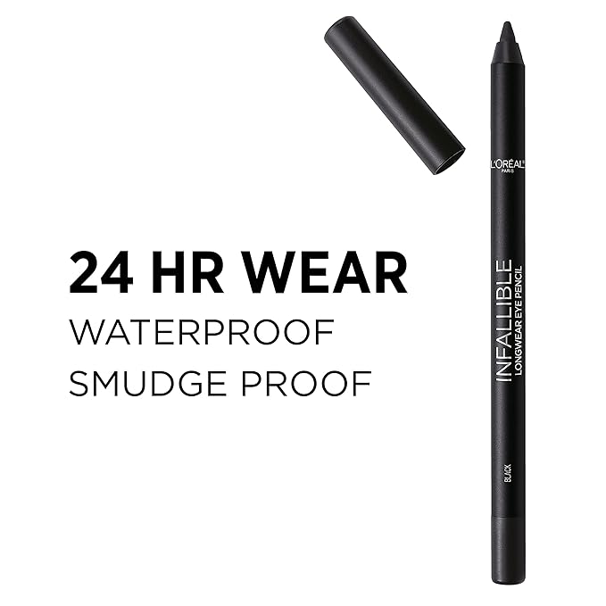 L’Oréal Paris Original Voluminous Mascara Makeup Set, Includes Building Volume and Length Mascara and Infallible Eyeliner, Blackest Black, 1 Kit