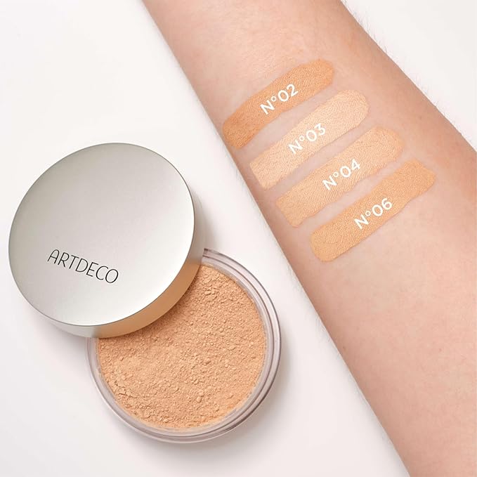 ARTDECO Mineral Powder Foundation - light beige – loose setting powder for a smooth & matte finish - medium coverage - perfect for sensitive & oily skin - makeup with zinc & magnesium - vegan-0.53 Oz
