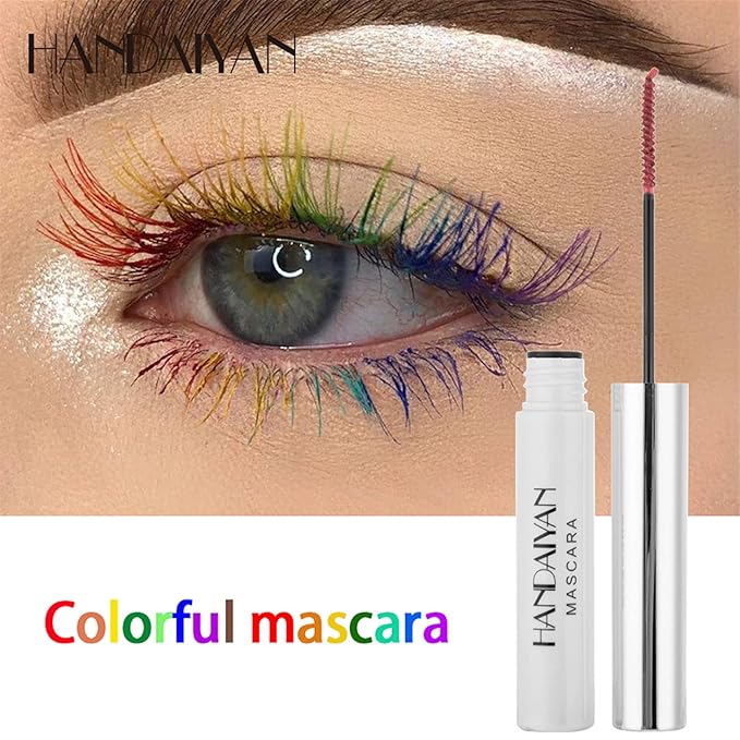 BONNIE CHOICE 9 Colors Colored Mascara Set for Eyelashes, Red Pink Purple Blue White Black Rainbow Colorful Mascara Waterproof Charming Long Lasting Voluminous Eye Makeup Mother's Day Gifts for Women