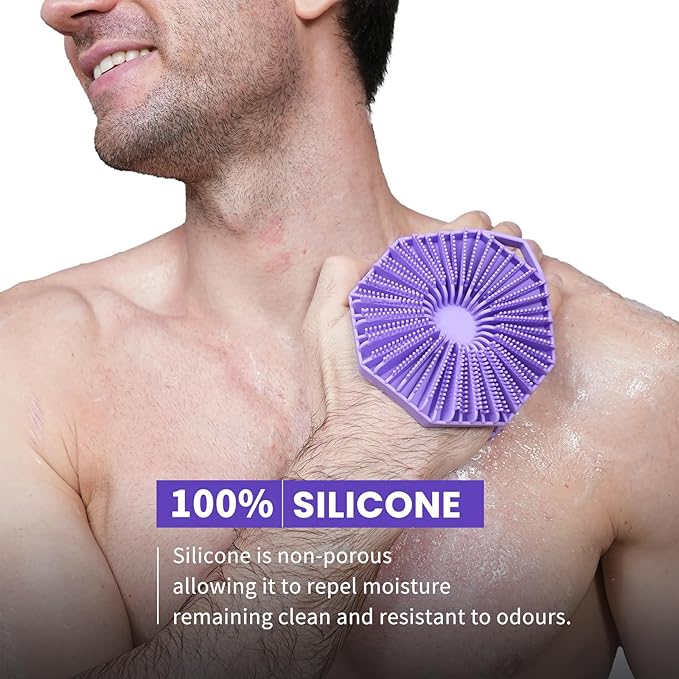 Body Scrubber & Back Scrubber - Purple