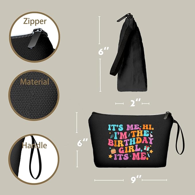 Birthday Gifts for Women - Makeup Bag for Fans, Funny Gifts for Music Lovers, Sister, Daughter
