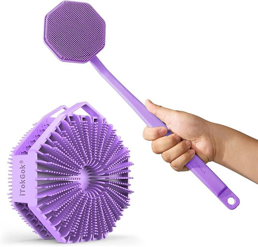 Body Scrubber & Back Scrubber - Purple