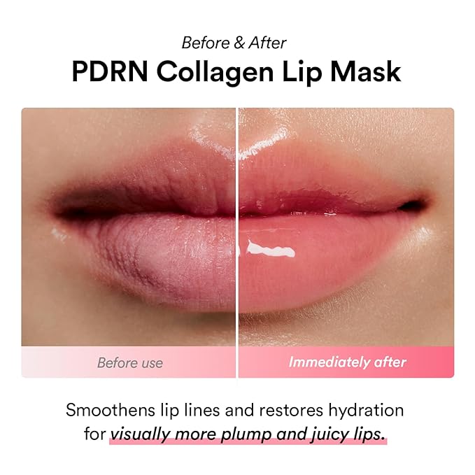 Abib PDRN Collagen Lip Mask Glazed Jelly 0.38 fl oz | Korean Lip Butter Balm Overnight Sleeping Mask Hydrating Care Moisturizer Treatment for Flakey, Dry Lips