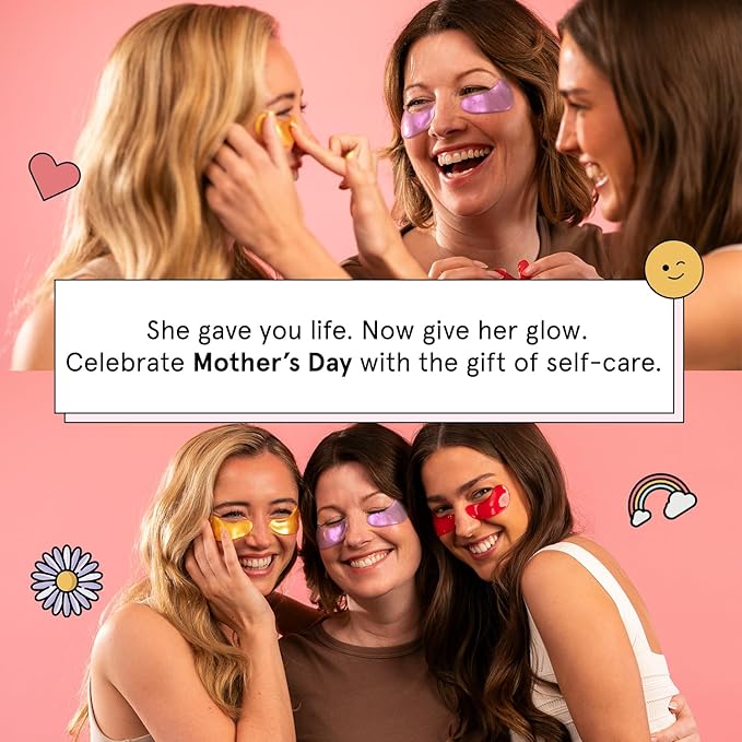 grace & stella Under Eye Patches for Puffy Eyes and Dark Circles (Retinol, 24 Pairs) Restoring Gel Under Eye Masks with Hyaluronic Acid - Vegan Cruelty-Free Skincare Birthday Gifts for Women