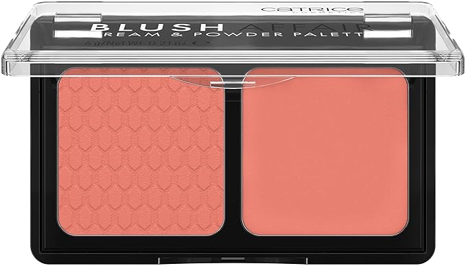 Catrice | Blush Affair Cream & Powder Palette | Highly Pigmented Radiant Cream & Soft Matte Powder | Vegan & Cruelty Free (040 Peach Passion)