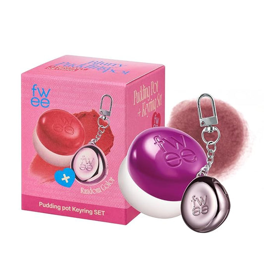 Blurry Pudding Pot + Keychain SET | Airbrushed Blush & Lip, Buildable Pigment, Long-lasting, Lightweight, Easy to Blend, Natural Soft Matte Finish Makeup – Slayyy (Smoky Mauve) | 0.17 oz