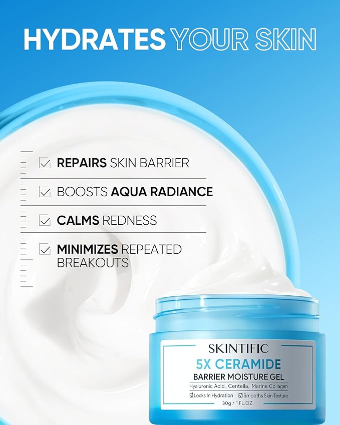 Moisturizing Cream | Face Creams for body care | Facial Creams with Hyaluronic Acid and 5X Ceramides | Hydrating Moisturizer | Fragrance Free Non-Comedogenic | Beauty balm creams