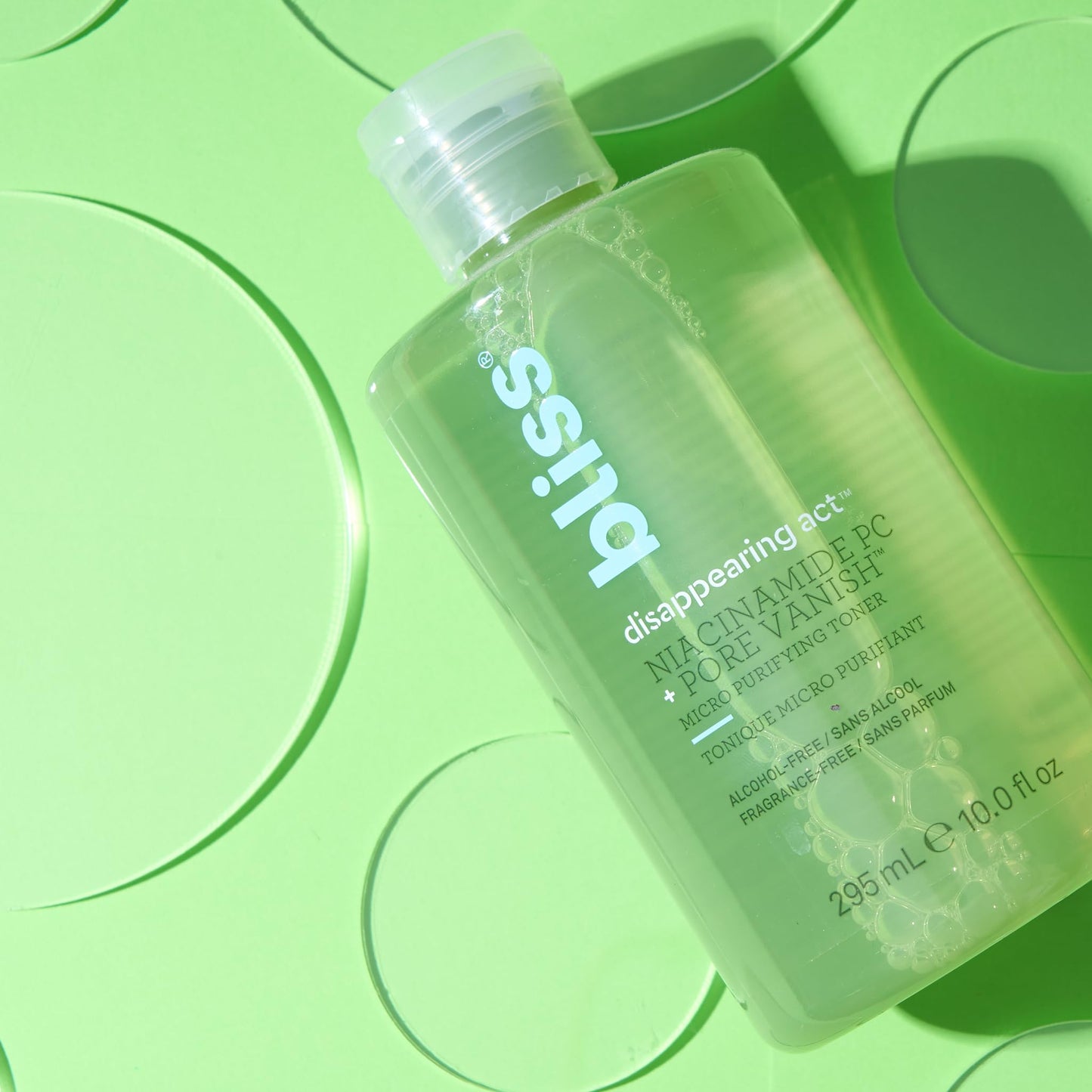 Bliss Disappearing Act Niacinamide Toner - 10 Fl Oz - Pore Vanish Complex - Purifies and Minimizes Pores - Alcohol-Free Face Toner - Clean - Vegan & Cruelty Free