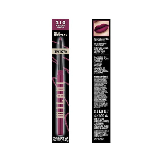 Milani Understatement Lipliner Pencil - Highly Pigmented Retractable Soft Lip Liner Pencil, Easy to Use Lip Makeup