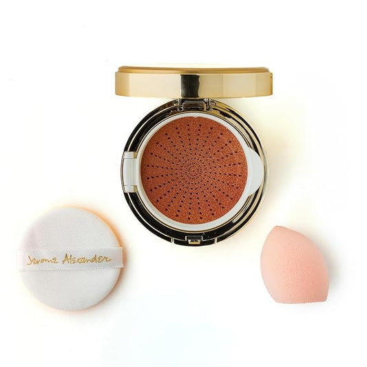 MagicMinerals AirCushion Foundation by Jerome Alexander, Cushion Foundation with Skincare Actives, Long-Lasting, Semi-Matte Finish, Full Buildable Coverage (Medium)