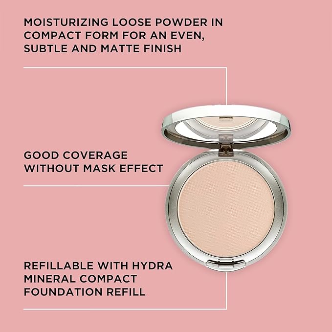 ARTDECO Hydra Mineral Compact Foundation Refill - ivory N°55 - refillable system for Hydra Mineral Compact Foundation - good coverage without mask-like effect - makeup - powder - 0.35 Oz