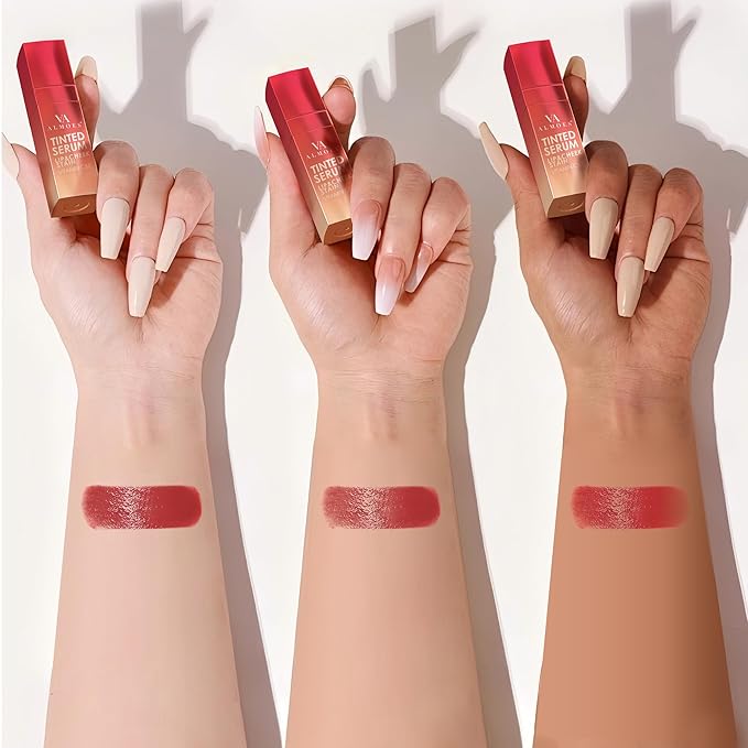 ALMOES Lips Stain,Rose Lips Tint Stain,Long-lasting Liquid Blush for High-Pigment Colour,Creates a Soft & Nourishing & Lustrous,Long-Lasting Wear,Dewy Finish, Moisturising Refreshing Tinted Serum