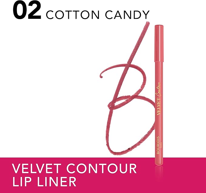 Bourjois Contour Edition Lip Liner - # 02 Coton Candy by Bourjois for Women - 0.04 oz Lip Liner