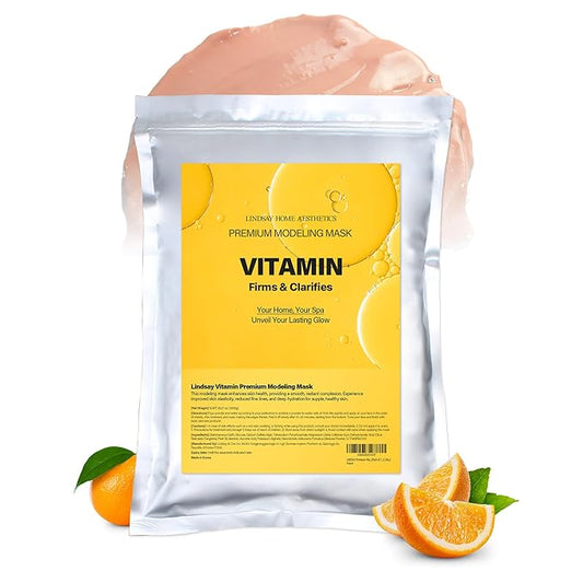 LINDSAY Premium Modeling Pack - Korean Skin Care Face Modeling Mask – Refreshing & Hydrating Face Mask Spa Facial Peel-off Mask (35.2 Ounce, Vitamin)