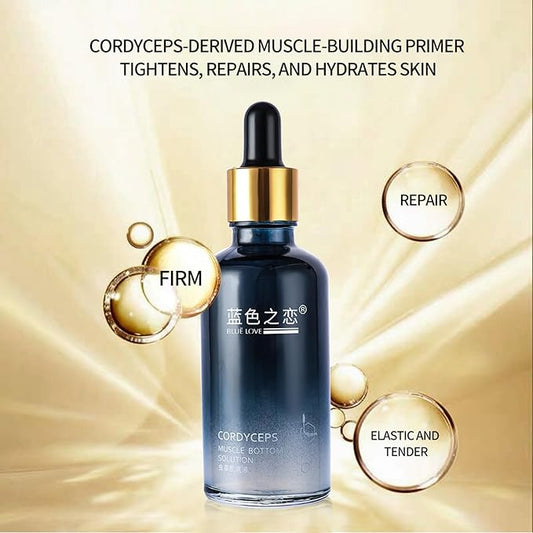 BLUE LOVE 1PC Cordyceps Facial Essence Serum - Reduces Fine Lines & Wrinkles, Hydrating & Anti-Aging Formula with Natural Ingredients for All Skin Types